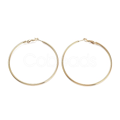 Ring 304 Stainless Steel Hoop Earrings for Women Men EJEW-B049-02G-G-1