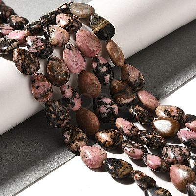 Natural Rhodonite Beads Strands G-I377-A16-1