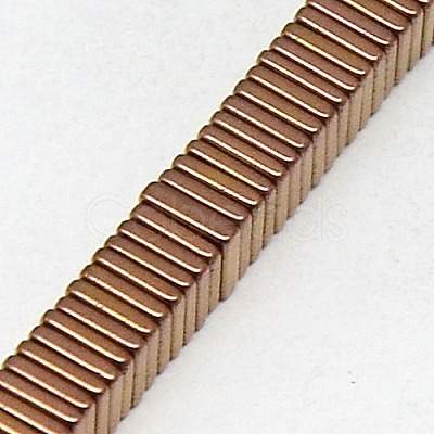 Electroplate Non-magnetic Synthetic Hematite Heishi Beads Strands G-J171A-3x3mm-05-1