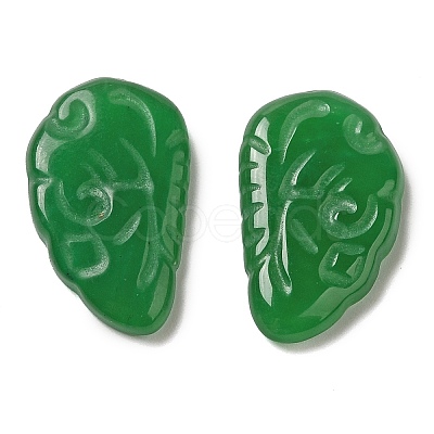 Dyed Natural Malaysia Jade Caraved Cabochons G-Q192-01B-1