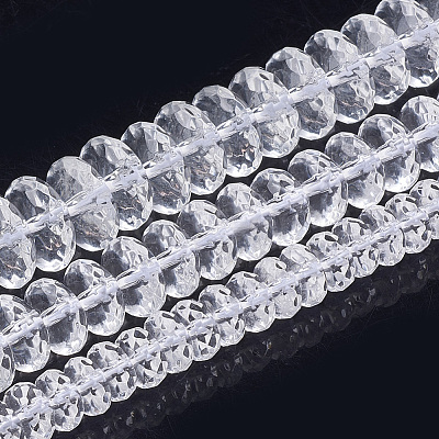 Synthetic Quartz Crystal Beads Strands X-G-S285-13-1
