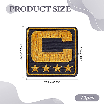Computerized Embroidery Cloth Iron on/Sew on Patches PATC-WH0006-91C-1