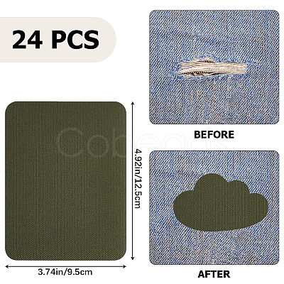 Iron on/Sew on Imitation Jean Cloth Repair Patches FIND-WH0152-199A-01-1