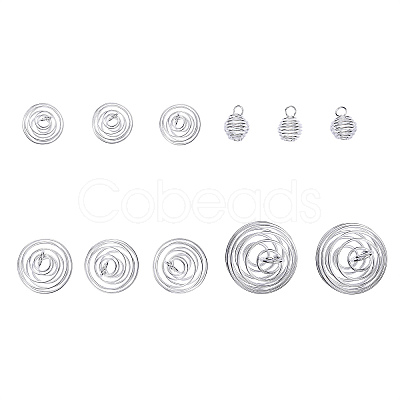 40Pcs 4 Sizes Iron Wire Pendants IFIN-CJ0001-40S-1