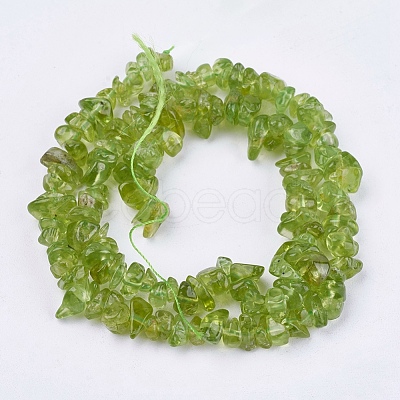 Natural Peridot Beads Strands X-G-J119-04-1