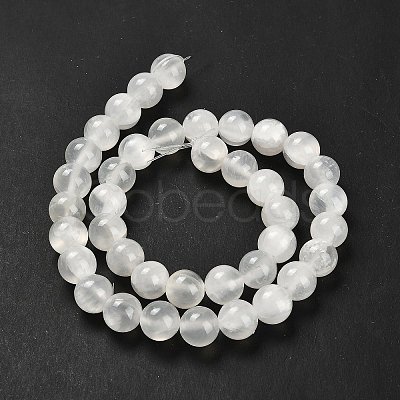 Natural White Jade Beads Strands G-B128-A02-04-1