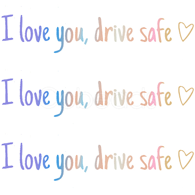 PVC Self Adhesive Car Stickers STIC-WH20004-01A-03-1