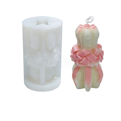 Embossed Pillar DIY Candle Silicone Molds CAND-B001-02-1
