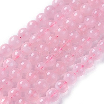 Pink Color Natural Madagascar Rose Quartz Beads Strands X-G-F641-01-B-1