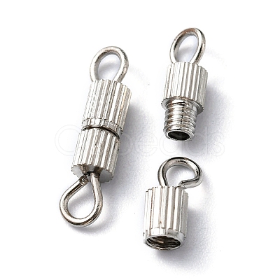 20 Sets Brass Screw Clasps IFIN-YW0001-57P-1