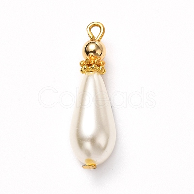 Glass Pearl Pendants X-PALLOY-JF00902-1