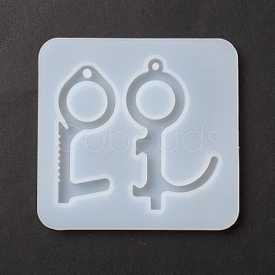 Key Shape DIY Pendant Silicone Molds DIY-F114-11-1