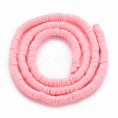 Handmade Polymer Clay Bead Strands CLAY-T002-4mm-71-1