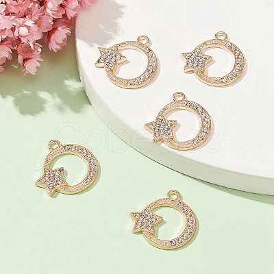 Alloy Rhinestones Pendants FIND-YW0002-01-1