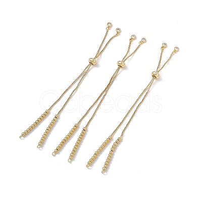 Brass Rhinestone Slider Bracelet Makings KK-E068-VD014-2-1