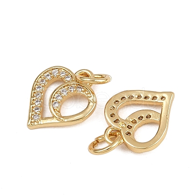 Brass Micro Pave Cubic Zirconia Pendants ZIRC-I367-05G-02-1