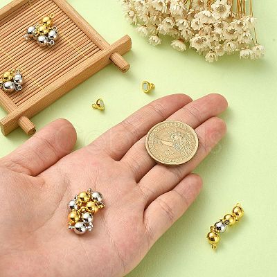 20 Sets 2 Colors Brass Magnetic Clasps KK-CJ0001-84-1