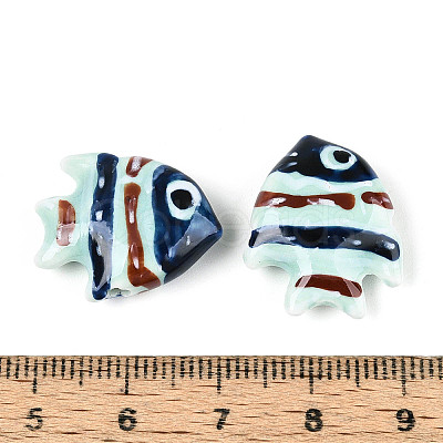 Handmade Porcelain Beads PORC-N009-08I-1