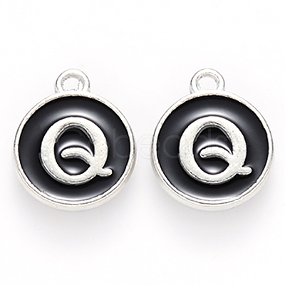 Platinum Plated Alloy Charms LS-ENAM-S118-02Q-P-1