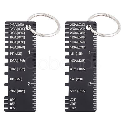 201 Stainless Steel Measuring Rulers TOOL-WH0136-126-1