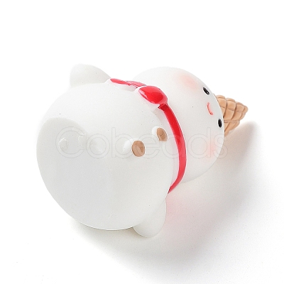 Christmas Themed Resin Snowman Figurine XMAS-PW0001-091D-1