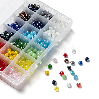 18 Colors Electroplate Glass Beads EGLA-JP0002-03B-8mm-1