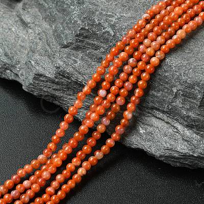 Natural South Red Agate Beads Strands G-B090-A04-01-1