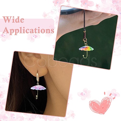 12Pcs 12 Style Acrylic Pendants KK-CJ0003-34-1