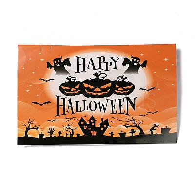 Halloween Theme Paper Flags AJEW-P105-01-1