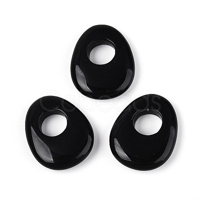 Natural Obsidian Pendants X-G-T144-09J-1