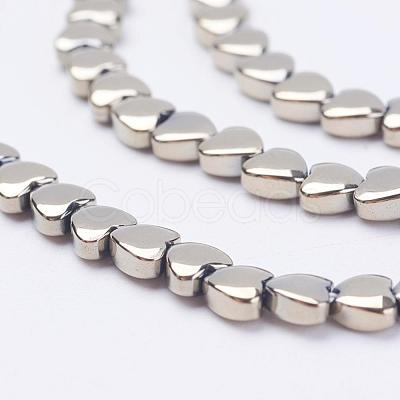 Electroplate Non-Magnetic Synthetic Hematite Beads Strands G-F510-25-1