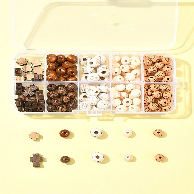 Natural Wenge Wood Beads DIY-FS0006-70-1