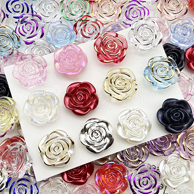 100Pcs Plastic Beads KY-PA0001-07-1