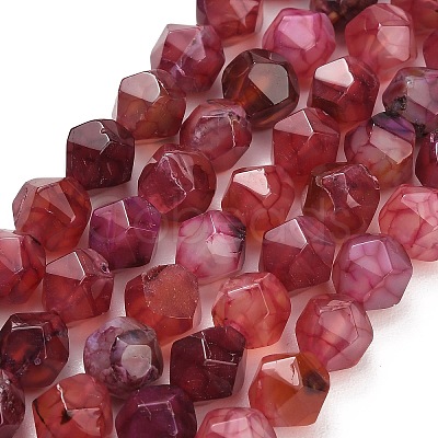 Natural Agate(Dyed & Heated) Beads Strands G-K425-B05-01-1