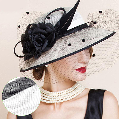 Deco Mesh Ribbons SRIB-WH0011-179B-01-1