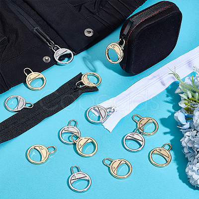 16Pcs 2 Colors Alloy Zipper Slider FIND-PH0026-16-1