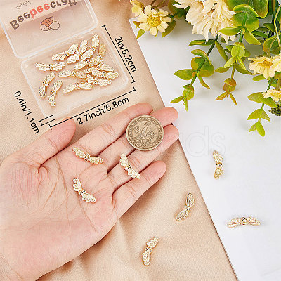 24Pcs Rack Plating Brass Beads KK-BBC0007-57-1