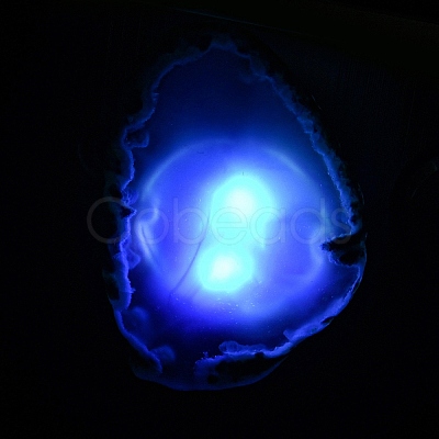 Dyed & Heatsd Natural Agate Slice USB Night Light Decoration G-Q170-10E-1