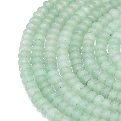 Natural Green Aventurine Beads Strands G-P575-A02-6x4mm-04-1