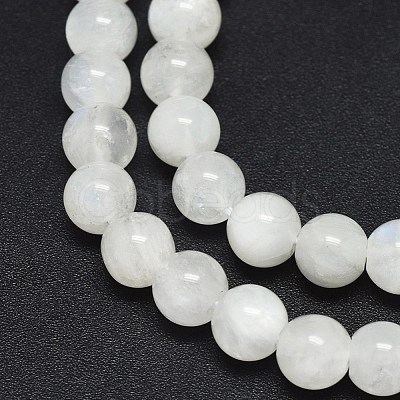 Natural Rainbow Moonstone Beads Strands G-F602-03-6mm-1