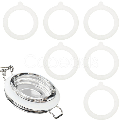 14Pcs Silicone Jar Gaskets AJEW-CN0007-09B-1