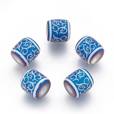 Electroplate Glass Beads EGLA-T009-06A-1