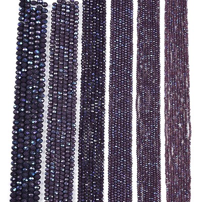 Electroplate Opaque Solid Color Glass Beads Strands EGLA-A044-P2mm-L11-1