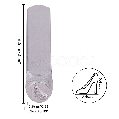 Iron Metal Stamps AJEW-BC0005-56G-1