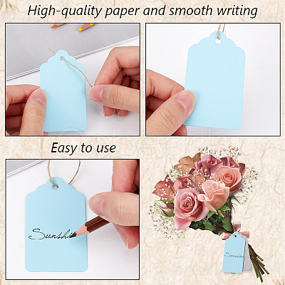 2 Sets Paper Blank Bookmarks AJEW-SP0001-29A-1