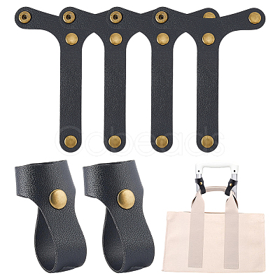 PU Leather Fixed Buckle Luggage Straps AJEW-WH0696-359B-1