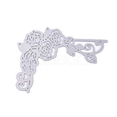 Rose Lacework Pattern Carbon Steel Cutting Dies Stencils DIY-E024-12-1