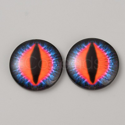 Luminous Self Adhesive Glass Eyes Cabochons DIY-WH0304-941C-35-1