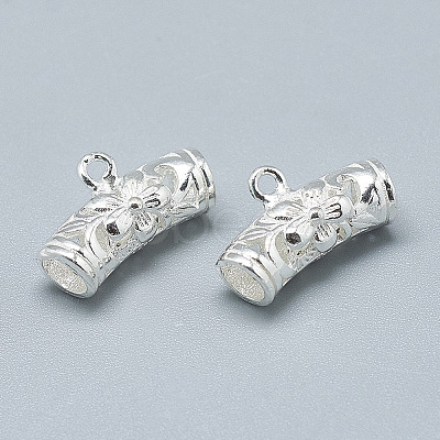 925 Sterling Silver Tube Bails STER-T002-54S-1