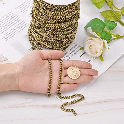 Iron Cuban Link Chains CH-R013-7x5.5mm-AB-NF-1